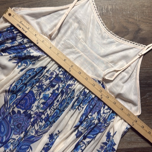 NWT Vintage Spell & the Gypsy Hotel Paradiso Strappy Maxi Dress in Bluebird LG - Picture 8 of 14